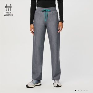 Figs High Waisted Livingston Basic Scrub Pants™size XL TALL Graphite